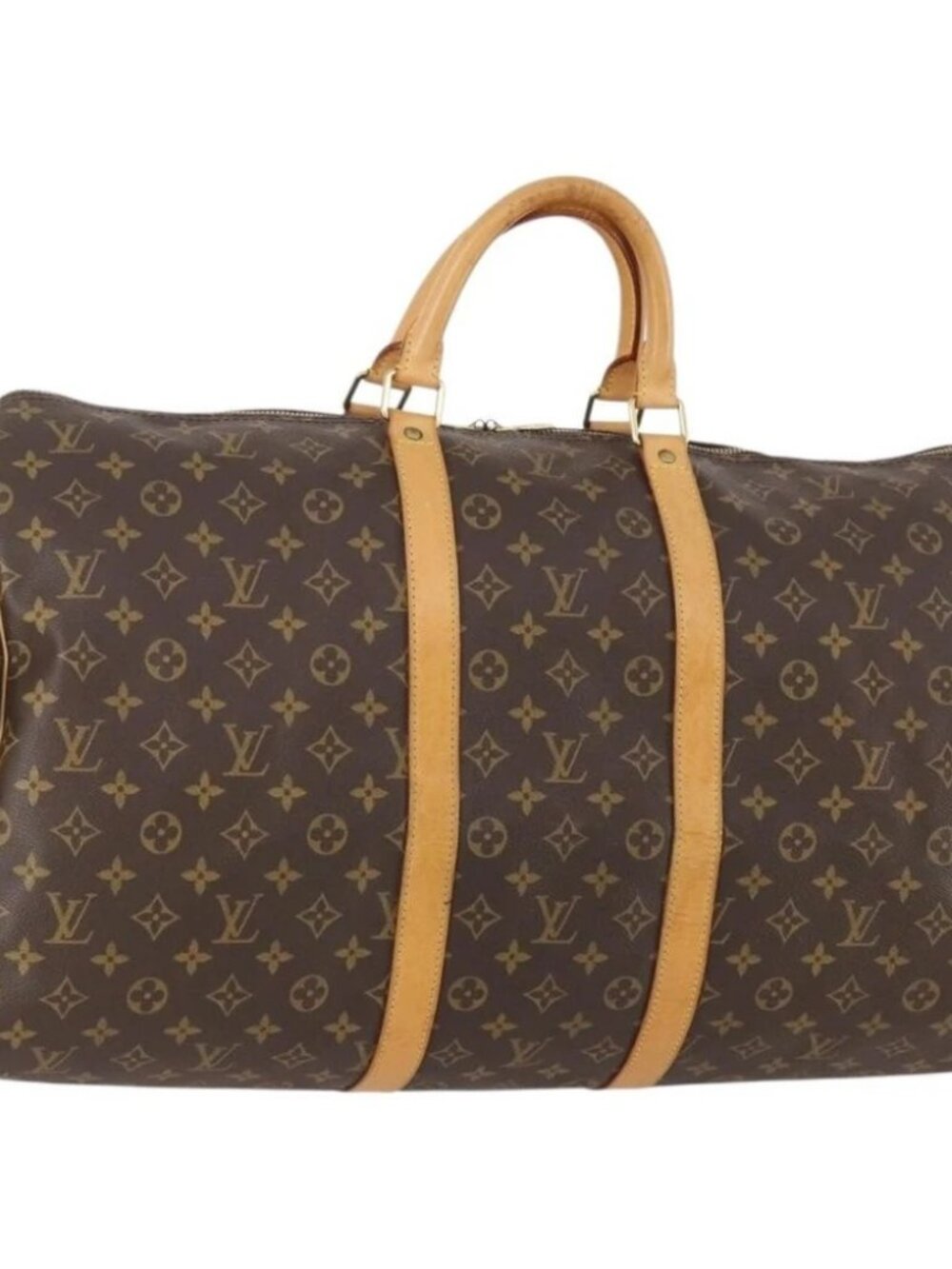LOUIS VUITTON Monogram Keepall 55 Boston Bag M41424 LV Auth 171243A - Picture 2 of 14